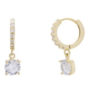 Diamond Drop Huggies